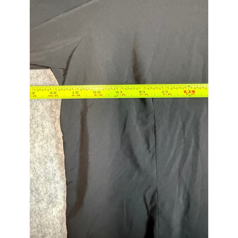 Gretchen Scott Womens XL Black Polyester Button Down Blouse Bell Sleeves - Picture 6 of 7